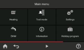 Vitotronic 200 HO2C Main Menu 600h