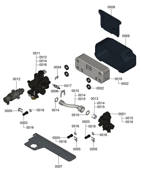 7121001 Hydraulic Block