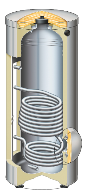 Vitocell 300-V  EVIB-A 300ltr (Vitosilver)