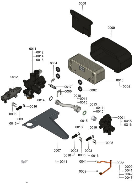 7121904 Hydraulic Block 