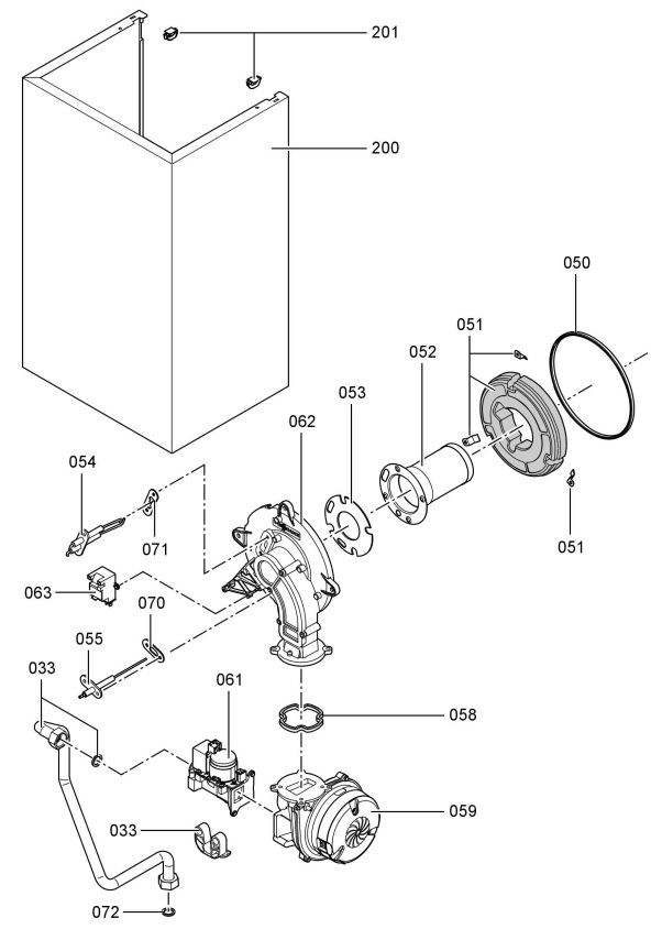 7248829 Burner and Housing