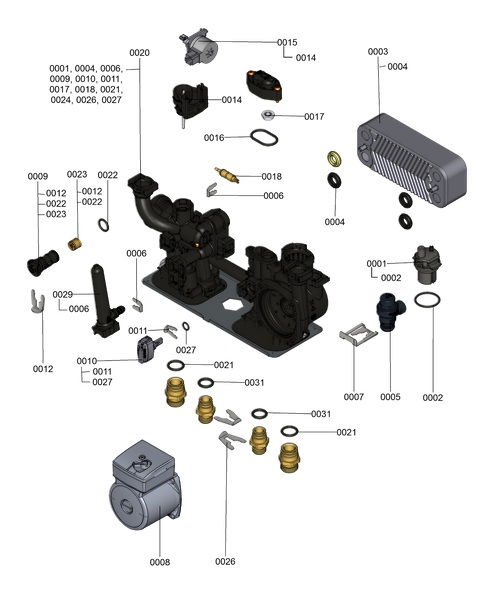 7121314 Hydraulic Block Detail