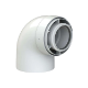 7721010 Flue 100/150mm Balanced, 87 degree bend