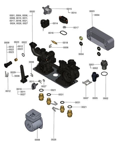 7121313 Hydraulic Block Detail