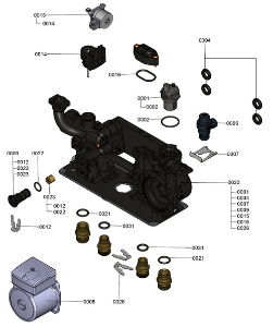 7121315 WB1C Hydraulic Block Detail