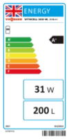 Vitocell 300-V EVIB-A+ 200ltr (Vitosilver)