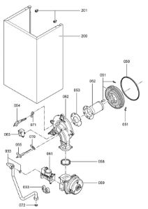 7248824 Burner and Housing