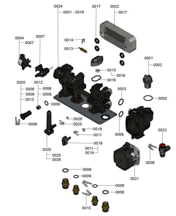 7124646 Hydraulic Block