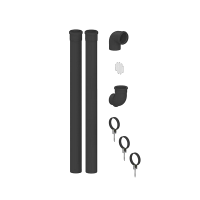 7512524 Flue 80mm Plume Management Kit