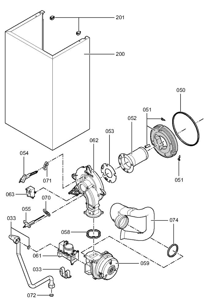 7248823 Burner and Housing