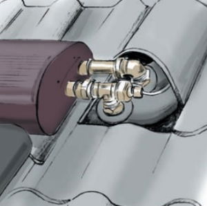 Dept Solar Flexi Pipe Connection